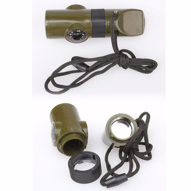 7-in-1 Survival Whistle & Compass - Gadget&trail