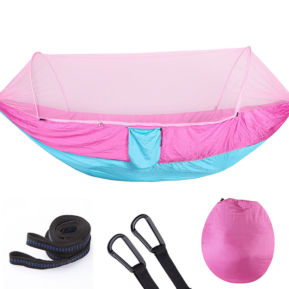 Quick-Open Automatic Hammock with Mosquito Net - Gadget&trail