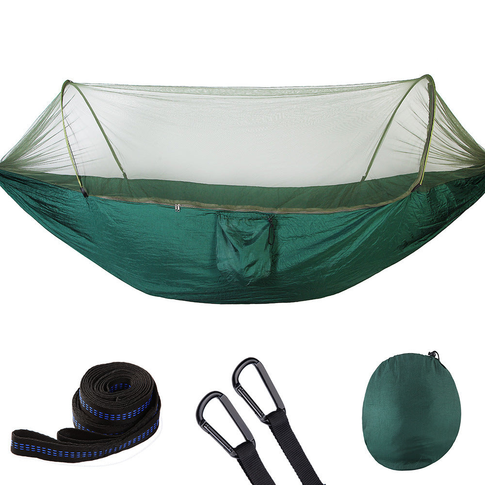 Quick-Open Automatic Hammock with Mosquito Net - Gadget&trail