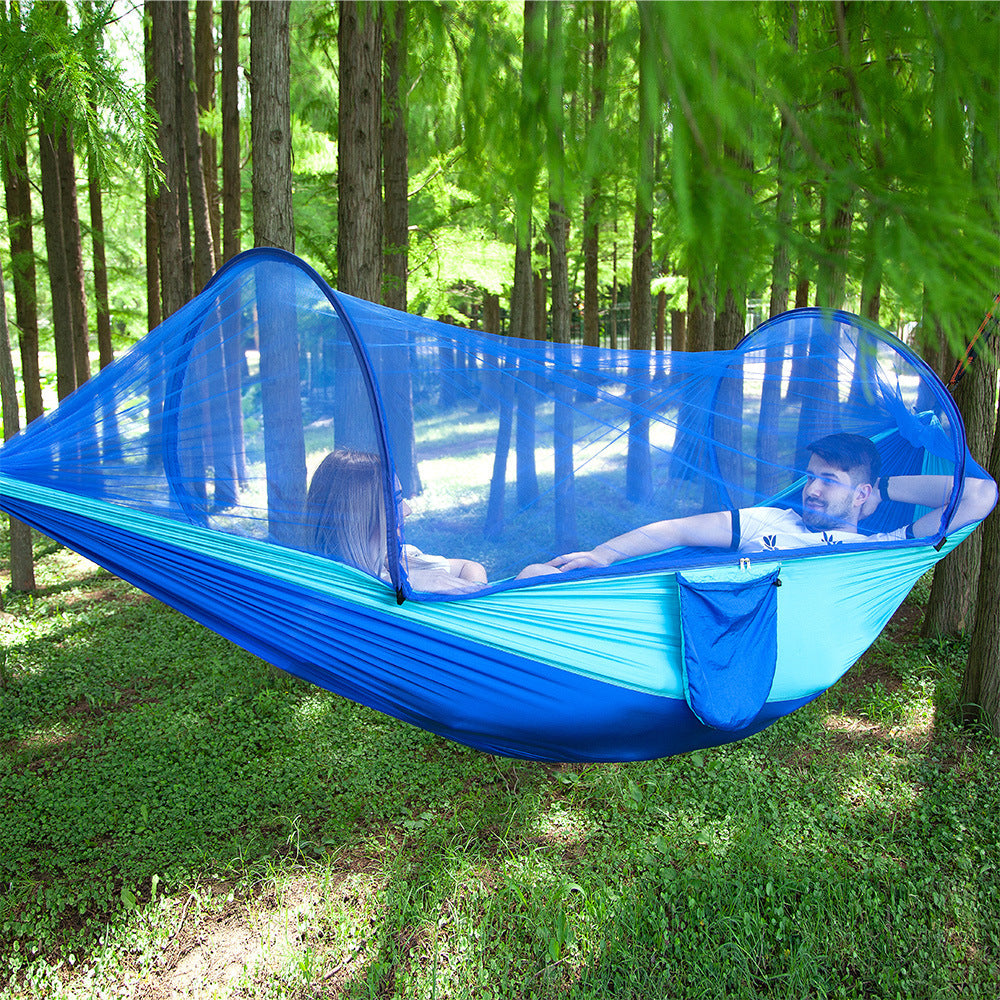 Quick-Open Automatic Hammock with Mosquito Net - Gadget&trail