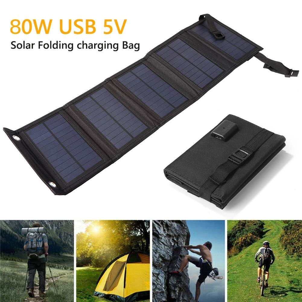 Portable Foldable Solar Panel for Outdoor Travel - Gadget&trail