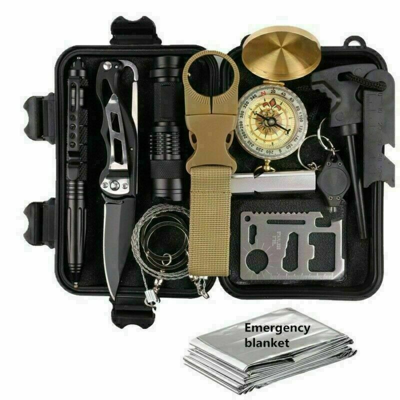 14-in-1 Outdoor Survival Kit: Camping & Tactical Gear Set - Gadget&trail