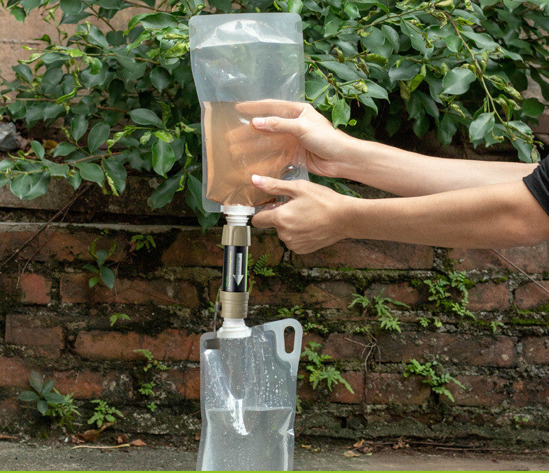 Portable Water Purification Straw & Gravity Bag - Gadget&trail