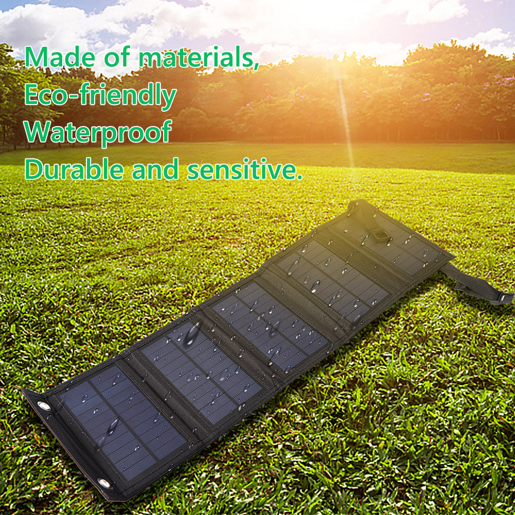 Portable Foldable Solar Panel for Outdoor Travel - Gadget&trail