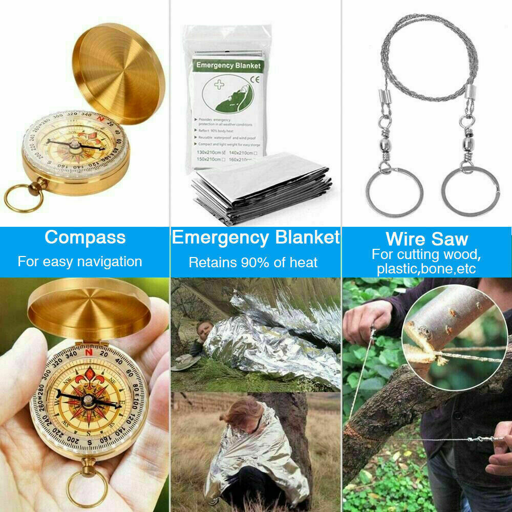 14-in-1 Outdoor Survival Kit: Camping & Tactical Gear Set - Gadget&trail