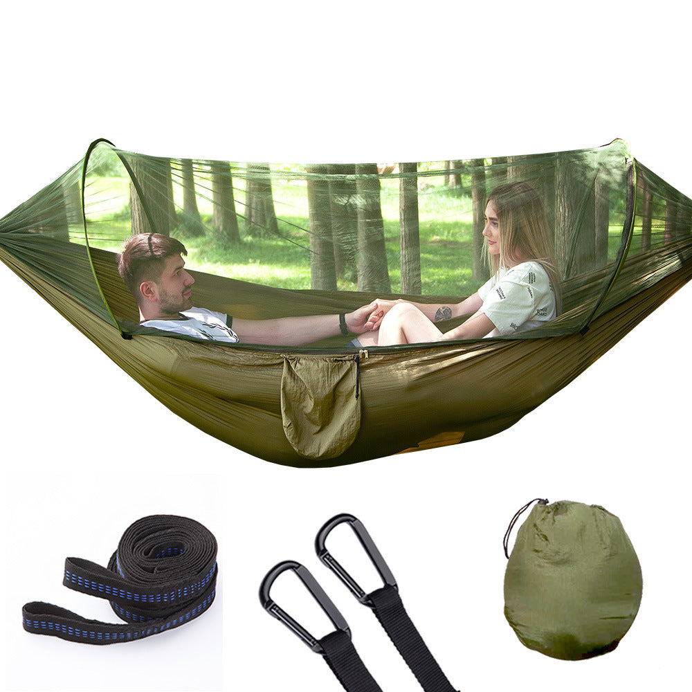 Quick-Open Automatic Hammock with Mosquito Net - Gadget&trail