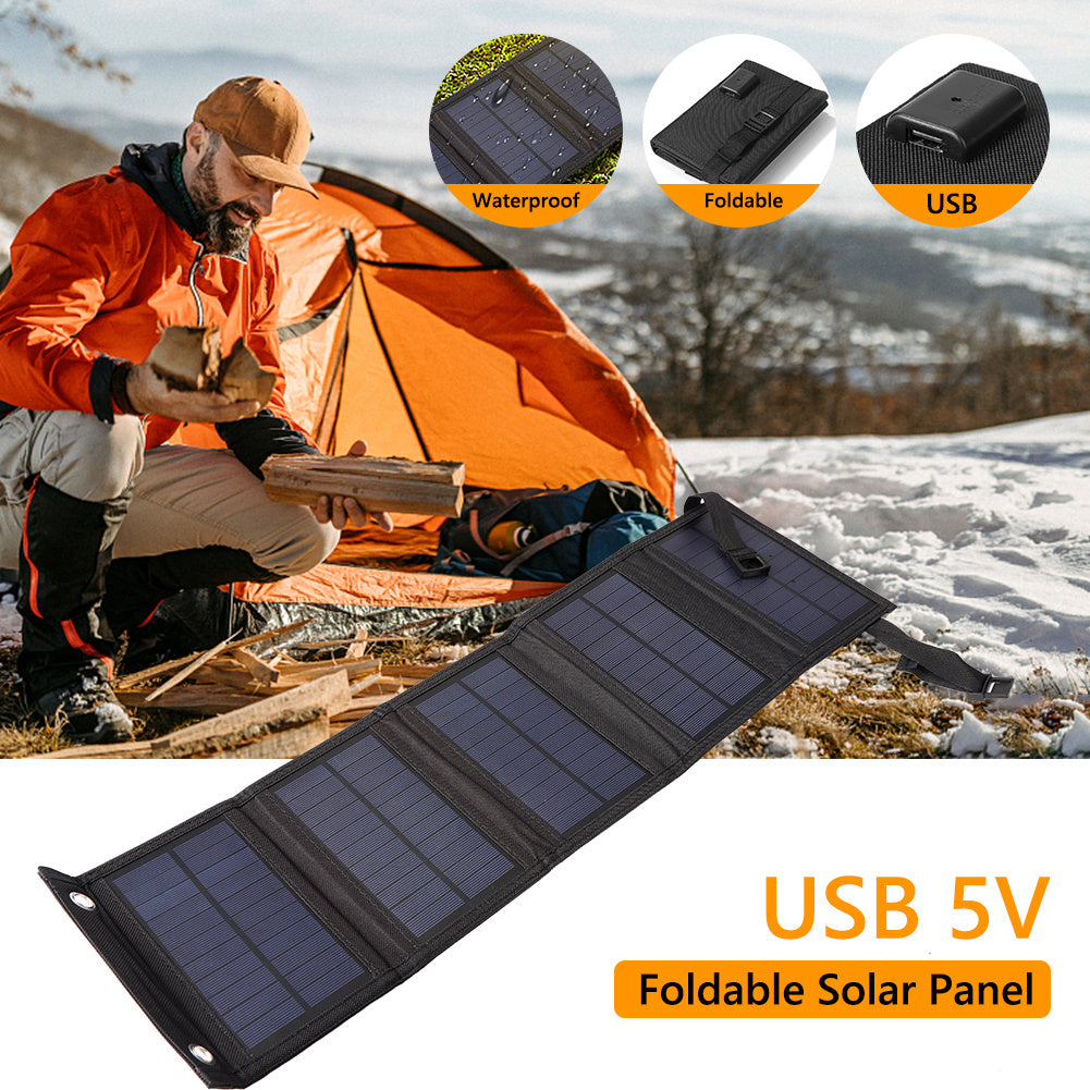 Portable Foldable Solar Panel for Outdoor Travel - Gadget&trail