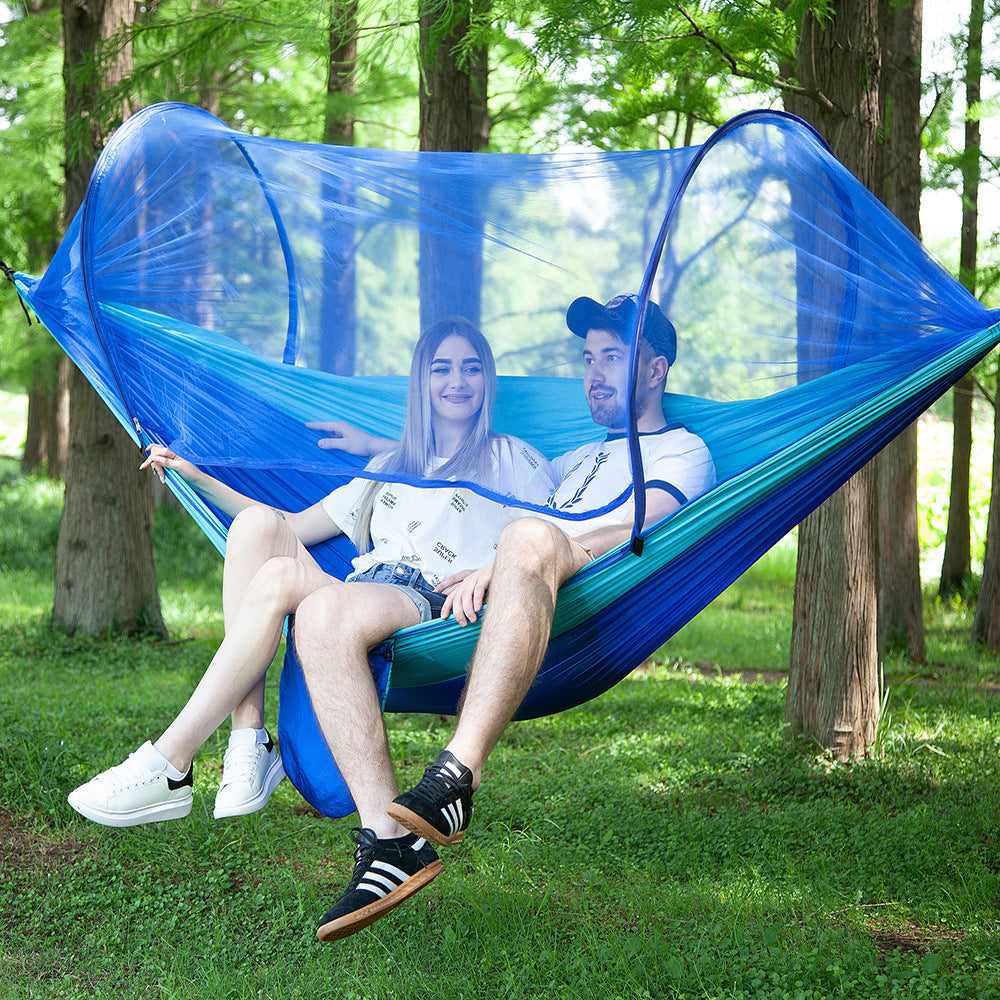 Quick-Open Automatic Hammock with Mosquito Net - Gadget&trail